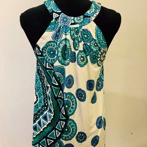 Julie Brown Flowy, High Neck, Tank Top